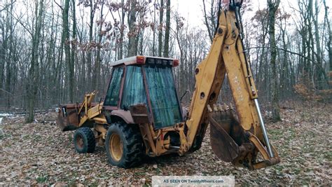 4x4 Case 580k Backhoe With Enclosed Cab With Heat Extendahoe Clam