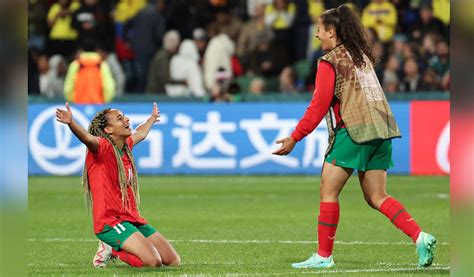 fifa women s world cup morocco beat colombia to reach round of 16 telangana today