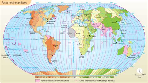 Mapa Mental De Fusos Horario