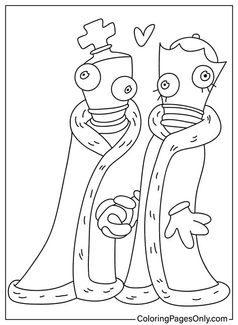 Kinger And Queener Qucoloring Page Free Printable Coloring Pages