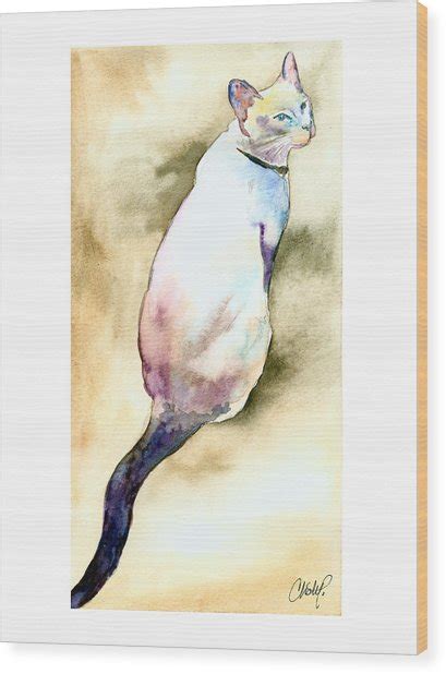 Lilac Point Siamese Cat Painting By Christy Freeman Stark