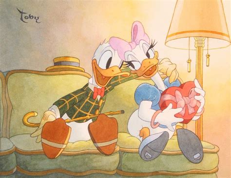 Donald And Daisy Disney Fine Art Disney Duck Disney Valentines