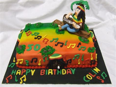 Reggae Birthday Cake