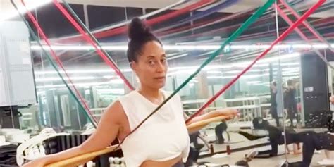 Tracee Ellis Ross Just Showed Off Her Toned Abs And Butt In A Sweaty Workout Video