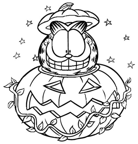 Printable garfield coloring pages to kids | cool2bkids. GARFIELD | Halloween coloring sheets, Halloween coloring ...
