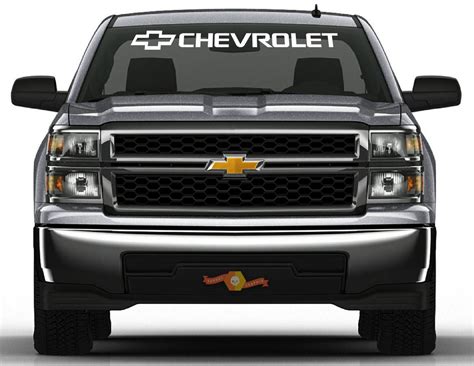 Truck Chevrolet Windshield Graphic Vinyl Decal Sticker Custom 40 Vehicle