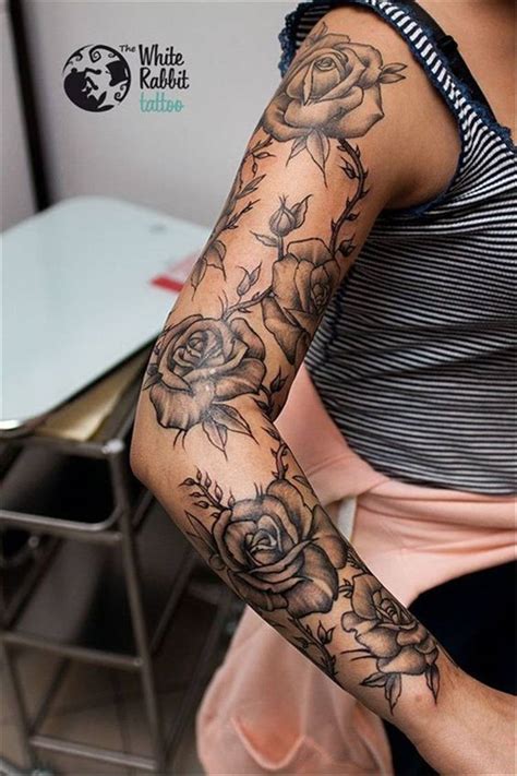 45 Gorgeous And Stunning Sleeve Floral Tattoo To Make You Stylish Women Fashion Lifestyle Blog