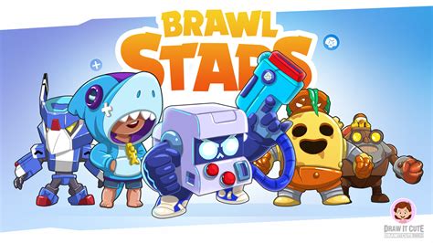 Brawl stars, diğer moba oyunlarının yaptığı gibi çok çeşitli oynanabilir karakterlere sahiptir. DrawitCute .Com - Brawl Stars Animations