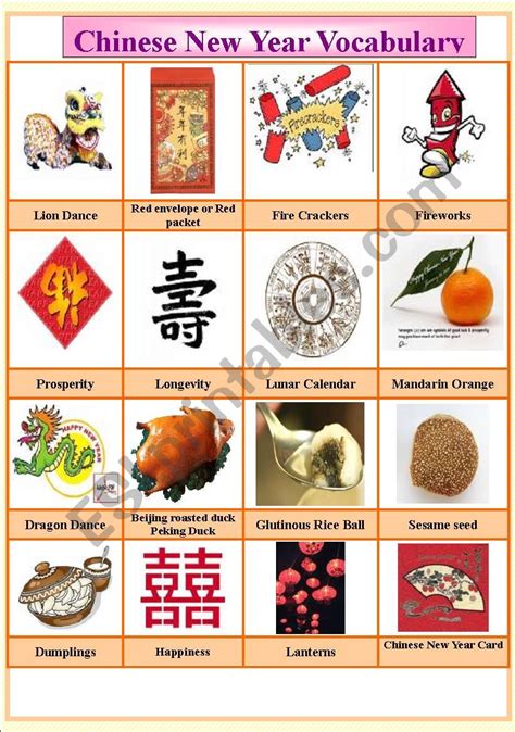 Free Chinese New Year Worksheets