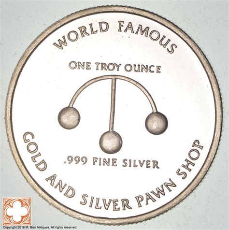 Check spelling or type a new query. Rare Silver 31.2 Grams World Famous Gold & Silver Pawn Shop Round .999 Fine Silver | Property Room