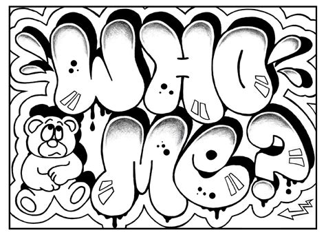 80 Coloriages Graffitis à imprimer  WONDER DAY — Coloriages pour