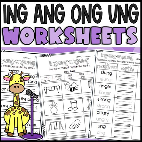 Ang Worksheets