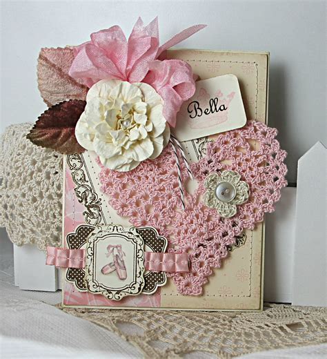 Lovely Heart Cards Handmade Shabby Chic Cards Chic Cards