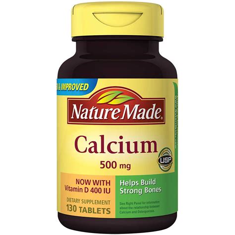 Calcium is the principal mineral that makes bones strong and people need enough adults who eat cheese, yogurt, milk, and fortified beverages daily are likely getting sufficient calcium from their food and do not need a supplement. Amazon.com: Nature Made Calcium (Carbonate) 500 mg w ...
