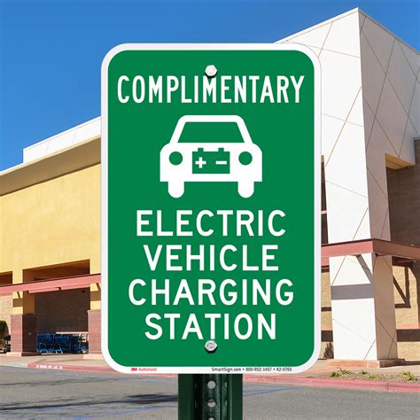 Complimentary Electric Vehicle Charging Station Sign Sku K2 0765