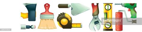 Builders Icons Background Clipart Image