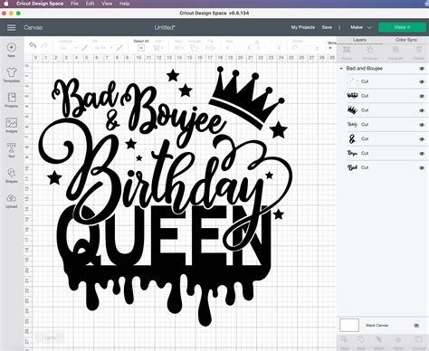 Bad And Boujee Svg Bad And Boujee Birthday Queen Svg Bad And Etsy 7020
