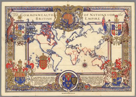The Commonwealth Of Nations Or The British Empire David Rumsey