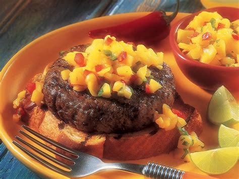 Lastly, don't add extra calories. Caribbean Beef Burgers with Mango Salsa Recipe | Food Network