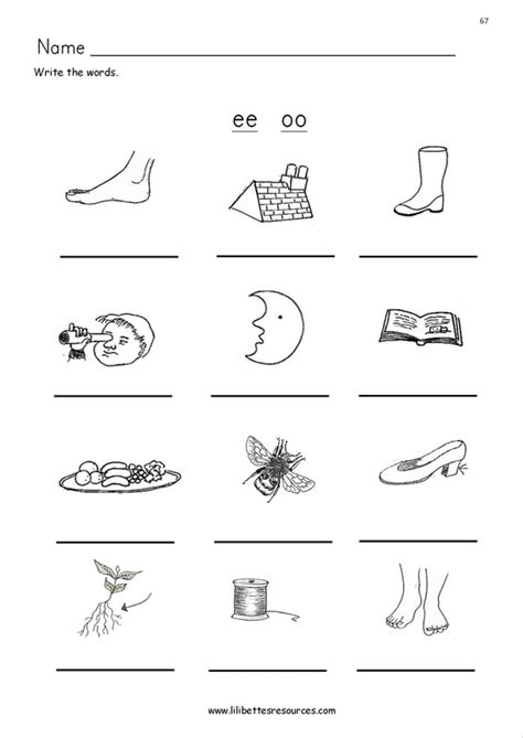 oo worksheets - Sound-it-out Phonics