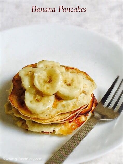 Easy Banana Pancakes Recipe With Eggs For Babies And Kids Baby Food