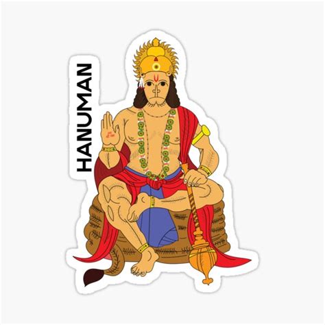 Lord Hanuman Sitting On His Tail At Lanka T Shirt Lord Hanuman