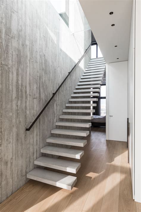 Genico Floating Stairs Concrete Concrete Staircase Floating