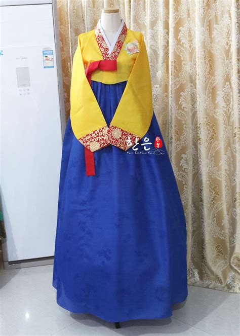 korea imported fabric korean national costume korean traditional hanbok welcome clothes best