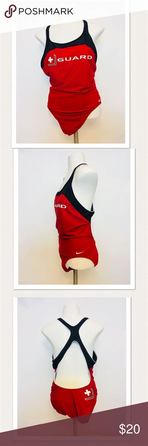 Nike Lifeguard Size 12 One Piece Bathing Suit Swim Bathing Suits One