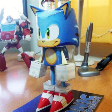 Sonic The Hedgehog Papercraft Tektonten Papercraft Annadesignstuff