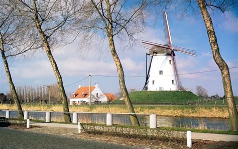 Windmill In West Flanders Belgium Wallpaper Flanders Belgium West
