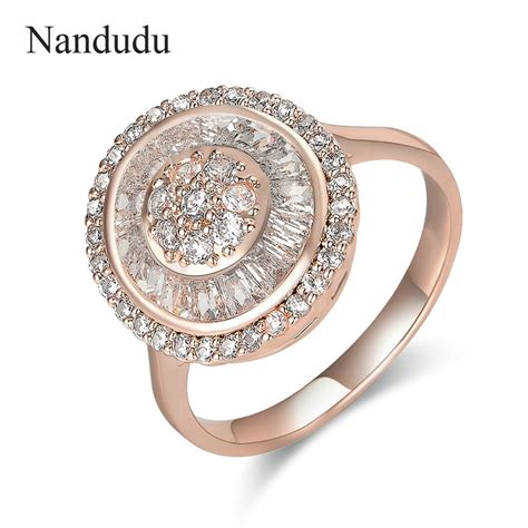 Buy Nandudu Aaa Zircon Engagement Rings With Austrian