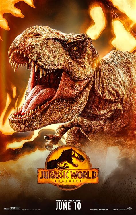 Jurassic World Dominion Poster T Rex Hd 2022 In 2022 Jurassic World Dinosaurs Jurassic World