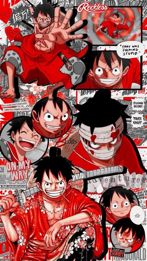 One Piece Collage Wallpapers Top Free One Piece Collage Backgrounds