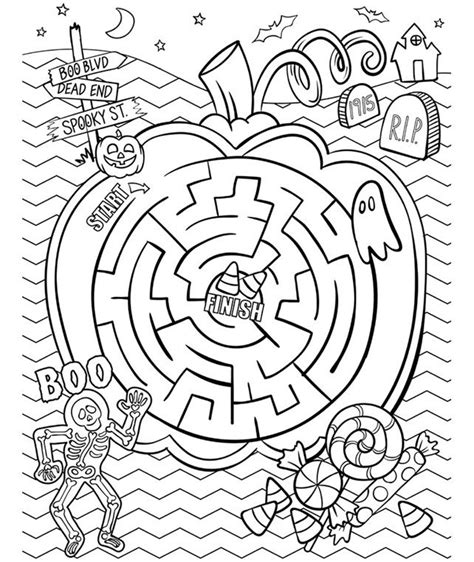 Explore 623989 free printable coloring pages for you can use our amazing online tool to color and edit the following crayola free coloring pages. Halloween Maze on crayola.com | Halloween maze, Halloween ...