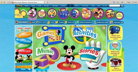 Online Computer Games For Toddlers Playhouse Disney Starting Off With