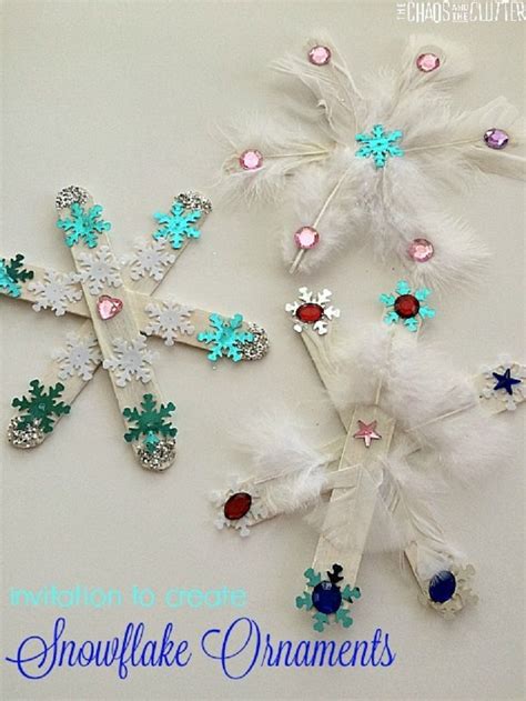 Elegant Icy Snowflake Craft 14 Jingling Winter Crafts For Kids To