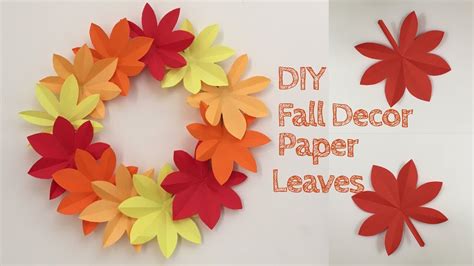 Paper Leaves Wall Hanging Wall Decoration Ideas With Paper Leaves