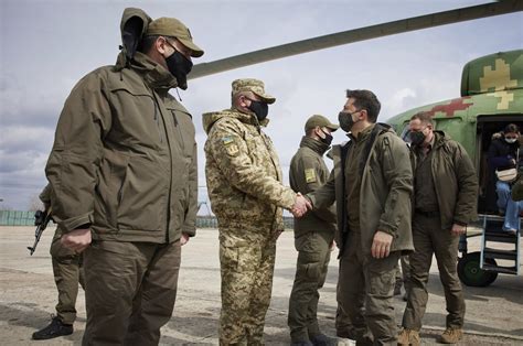 Ukraine's Zelenskiy visits frontline as tensions with Russia grow ...