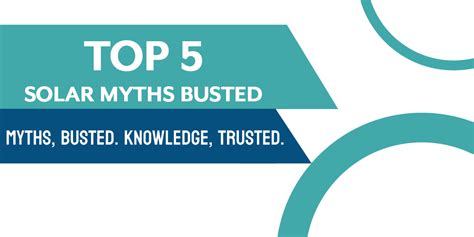 Top 5 Solar Myths Busted Debunking Myths And Barriers To Going Solar