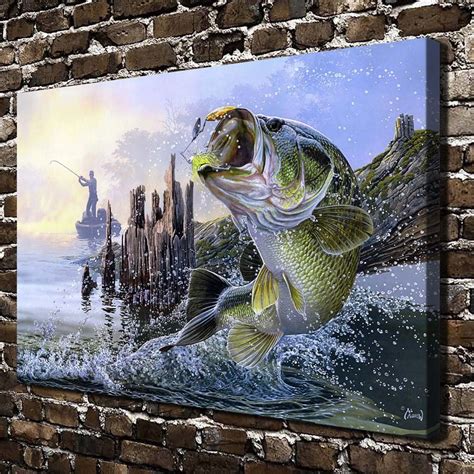 Z112b Al Agnew Aquatic Animals Sea Fish Landscapehd Canvas Print Home