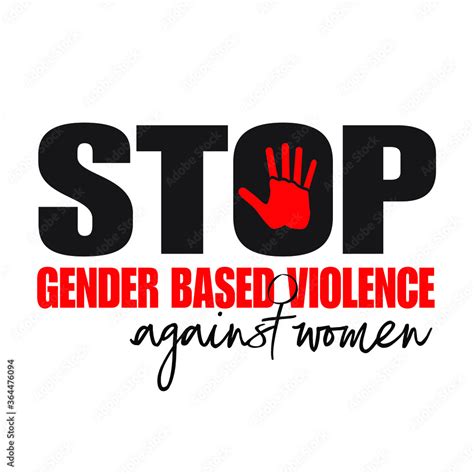 Stop Gender Based Violence Against Women Logo Vector De Stock Adobe Stock