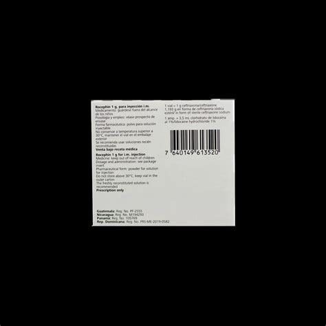 Rocephin 1 Gramo Im 1 Vial – CENDIS