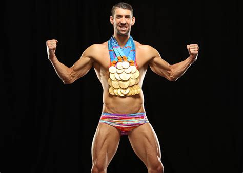 Before phelps became the most decorated. Michael Phelps Poses With All His Gold Medals | Michael ...