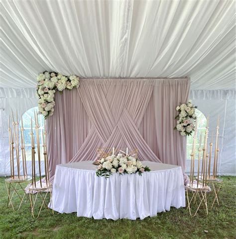 Sweetheart Table Backdrop | Sweetheart table backdrop, Head table