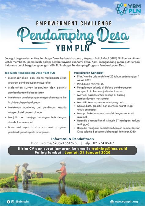 Daftar pabrik garment di klaten. Lowongan Kerja Pendamping YBM PLN 2020 - Campusnesia.co.id