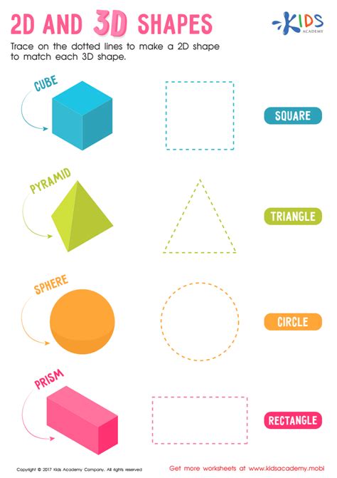 2d 3d Shapes Worksheet Images