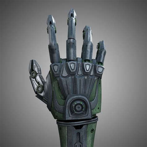 Robot Hand 3d Model Max Obj Mtl Fbx