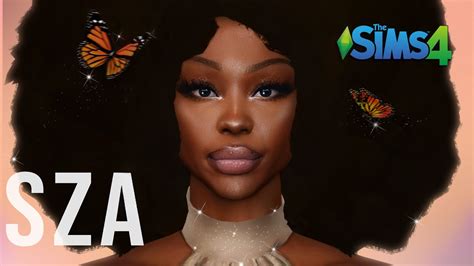 Sza 🦋 The Sims 4 Create A Sim Youtube