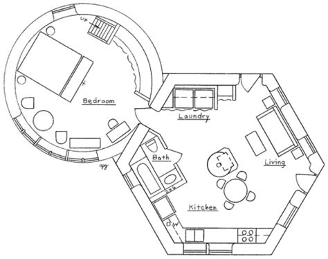 Hexagonalround House Plan